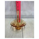 Vintage Depression Glass Basket