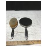 Vintage Mirror and Brush