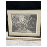 My Mothers Flower Bed #2, in pencil?