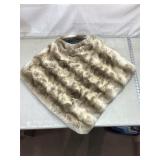 Donna Salyers Faux Fur Shawl Poncho