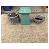 Planters and Plant Stand