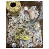 Old Buttons & measuring tapes