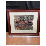 Framed Photograph Fawn by Lake, 23.5ï¿½ x 19.5ï¿½