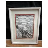 Print of ï¿½The Screamï¿½ by Edvard Munch, 13ï¿½ x 17.5ï¿½