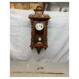 Vtg Junghans Wall Clock, w/ Keys 32ï¿½ tall