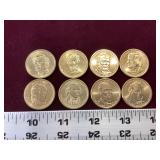 8 United States Presidential Dollars