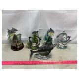 Dolphin and Whale Statues
