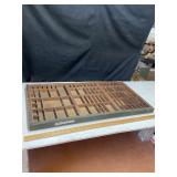 Vtg Typesetters Tray, 32ï¿½ x 17ï¿½