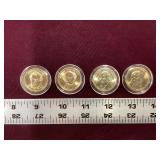 4 United States Presidential Dollars in cases