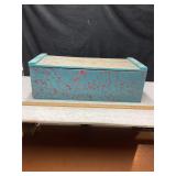 Painted Wood Case, 24ï¿½ x 11ï¿½ x 8ï¿½ tall