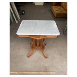 Ant. Eastlake Victorian Granite Top Parlor Table