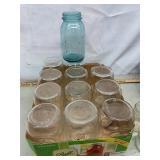 1 dozen quart canning jars. Random jelly jars