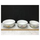 Thomson Pottery Floral Bowl Set