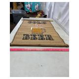 Cold Beer Burlap Hanger