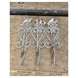 Four Metal Edging Pieces