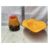 Gorgeous Orange Art Glass