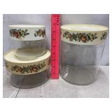 Vtg Pyrex Spice of Life canisters
