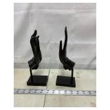Buddha Hands Cast Metal Sculpture, 10.5ï¿½ tall