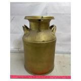Painted Gold Cream Can