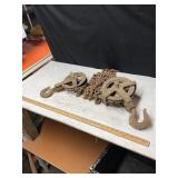 Vtg Wright Mfg Block & Tackle
