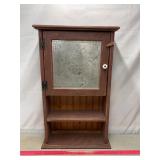 Vintage Wood Cabinet Tin Top Piece