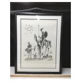 Framed Litho Of Don Quixote By Pablo Picasso
