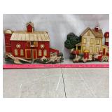 Vtg 1975 HOMCO rustic 3D Wall Hanging Plaques