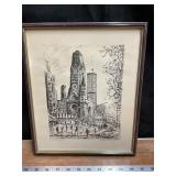Vtg Print by Erhard Kirchstein, see description