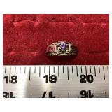 Purple Stones Ring