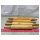 Four Wood Rolling Pins