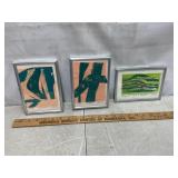 Framed art prints by L.Davis. Abstract Monoprint