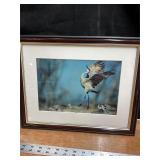 Framed Crane Photo by Michael Forsberg, 14.5ï¿½x12ï¿½