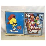 Looney Tunes & Disney framed posters