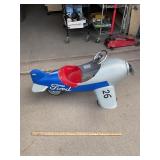 Vtg Ford Flivver Pedal Plane, 48ï¿½x36ï¿½x26ï¿½ tall