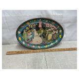 1920,s Art Deco metal serving platter