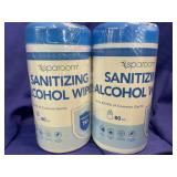 2 sets Sanitizing Alcohol Wipes - sealed