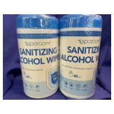 2 sets Sanitizing Alcohol Wipes - sealed