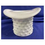 Fenton Hobnail Hat Milk Glass