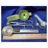 Ice cream Scoop, aluminum measuring spoons and