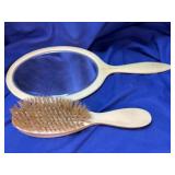 Vintage two sided Mirror and Brush