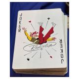 4 decks of 1950's Redislip Playing cards in case.
