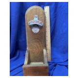 Coca-Cola Bottle Opener Mounted on a board to