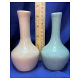 Two Vintage 5' bud vases