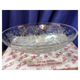 10' Oval Princess House Fantasia Crystal Bowl -
