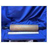 Wooden Rolling pin with Black Handles