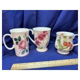 Three collector Coffee Cups