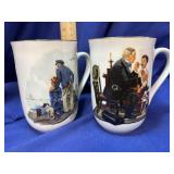 Two Norman Rockwell Museum Coffee Cups/Mugs