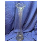 12' Clear Swung Glass Vase