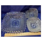 Indiana Glass Serving bowl and 5 Berry Bowls