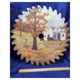 15 1/2' saw Blade - Hand Painted Farm House and